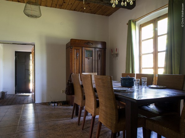Das Esszimmer im Erdgeschoss